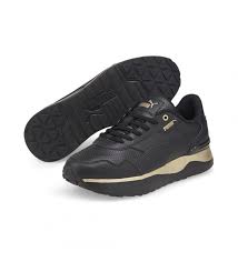 Tenis Dama Puma R78 Voyage Premiun L Negro dorado - 38383802-R78-VOYAGE-PREMI