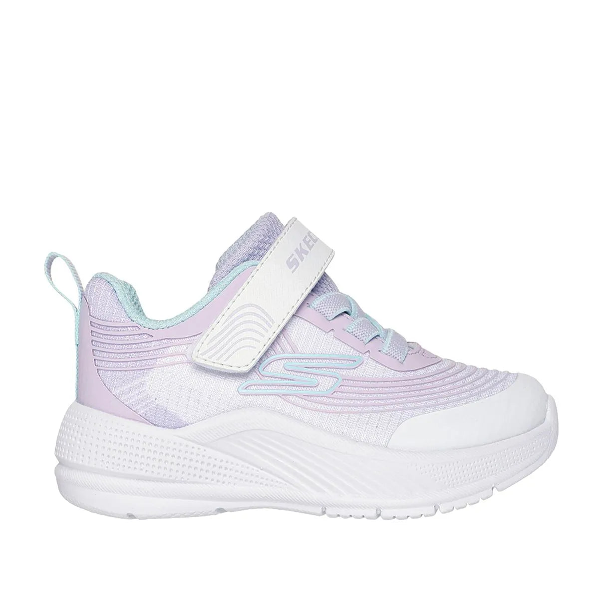 Tenis SKECHERS Junior Microspec Advance Lila Blanco - 303575N-WLVM