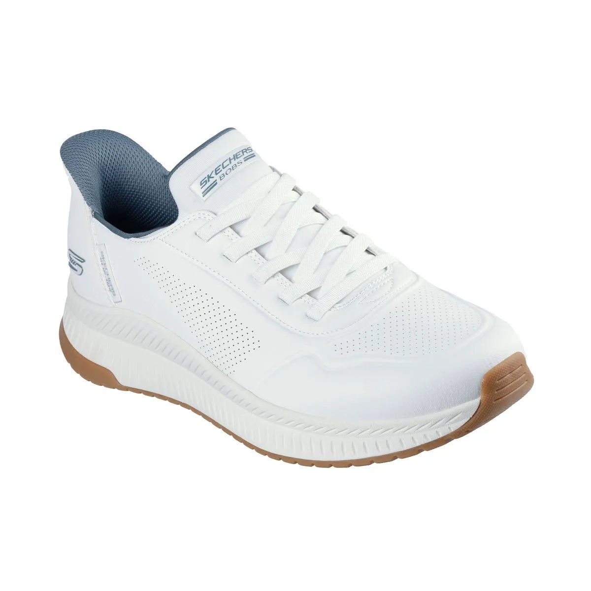 Tenis SKECHERS Hombre Bobs Squad Todo Blanco - 118424-WHT