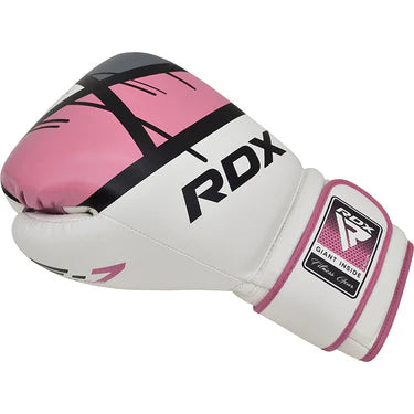 Guantes Boxeo RDX Blanco Rosado - BGR-F7P