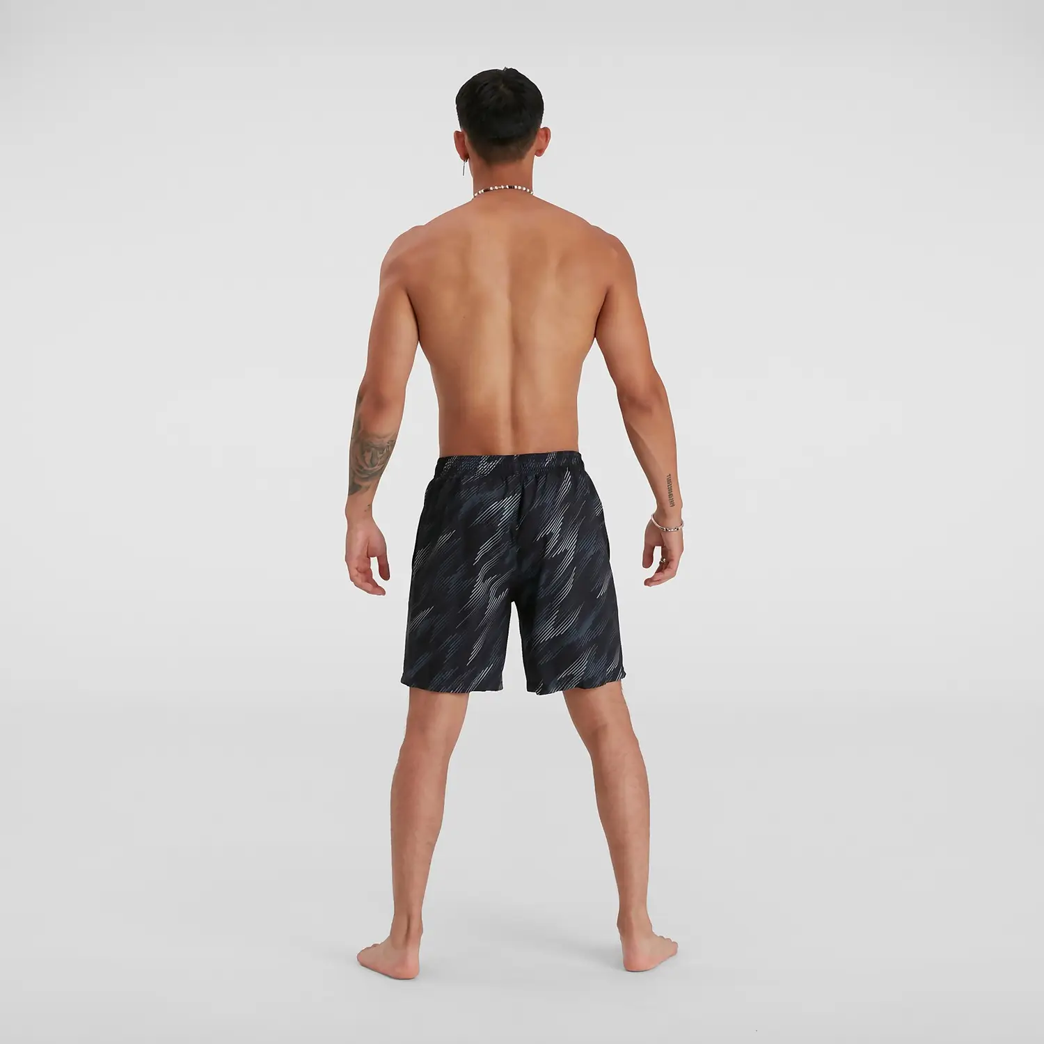 Short Speedo Alov Prt 18 Negro Gris Estampado Hombre - 8-13536F903