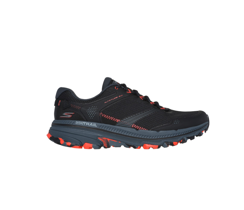 Tenis SKECHERS Hombre Go Run Trail Altitud 2.0 Cascade Negro Roja - 220760-BKCL