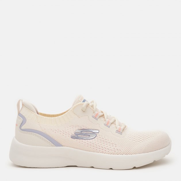 Tenis Dama SKECHERS Dynamight Daytime Stride Beige Rosa Gris - 149546-OFPK