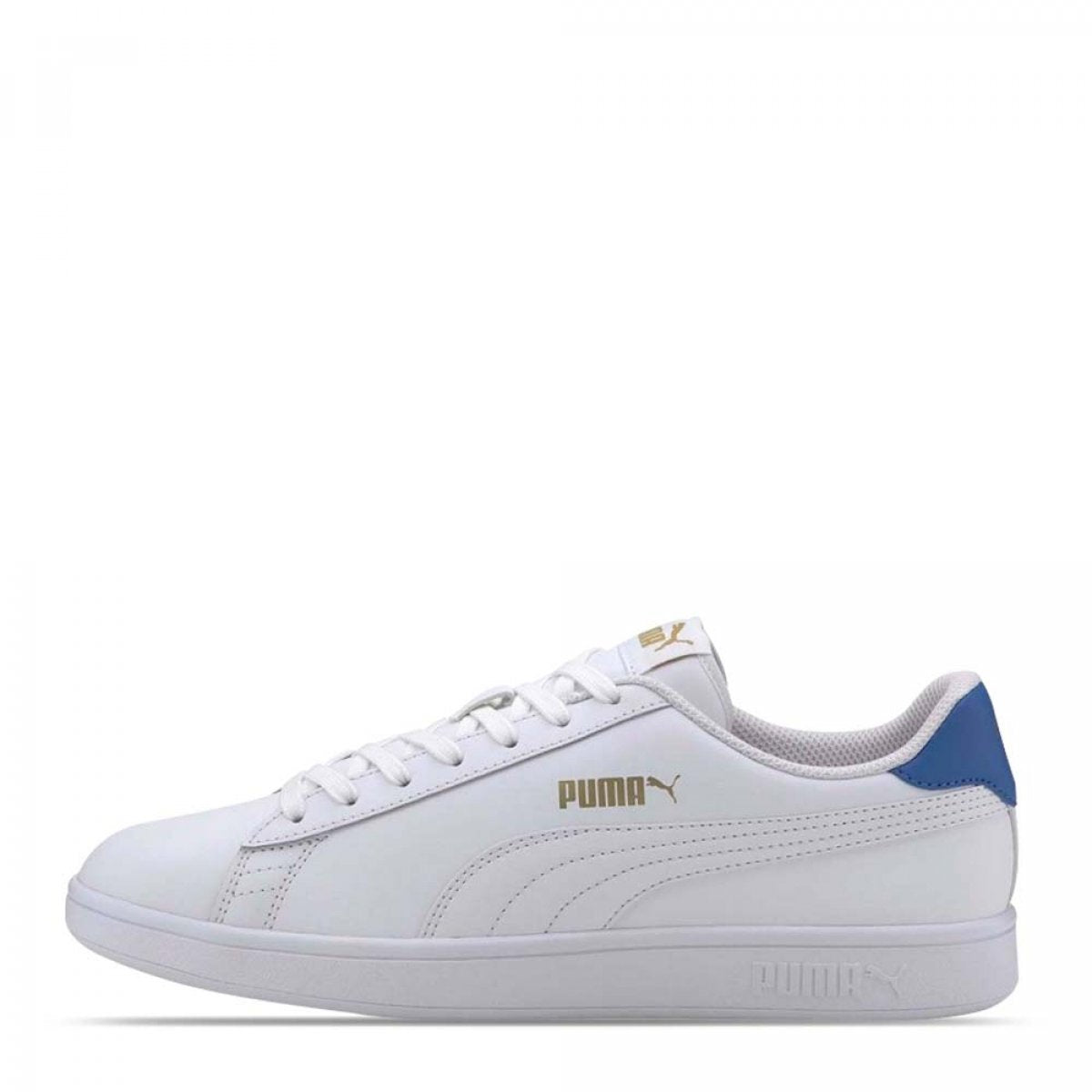 Tenis PUMA Hombre Smash V2 L Blanco Azul - 365215-18