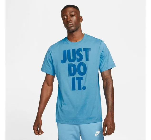 Camiseta Nike Hombre Sport Wear Just Do It Azul - DC5090-469