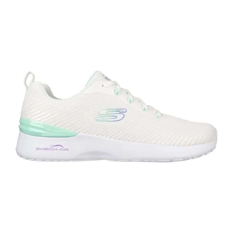 Tenis Dama SKECHERS Dynamight Blanco Verde Menta - 149669-WMNT