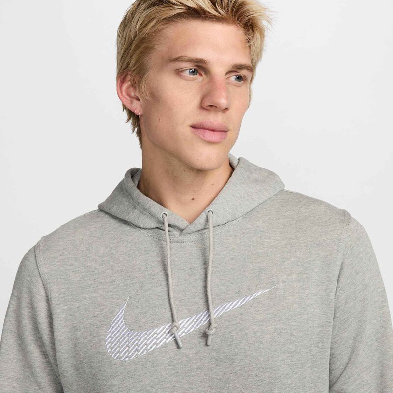 Hoddie Nike Hombre Cerrado Algodón Gris Claro - 694099-021