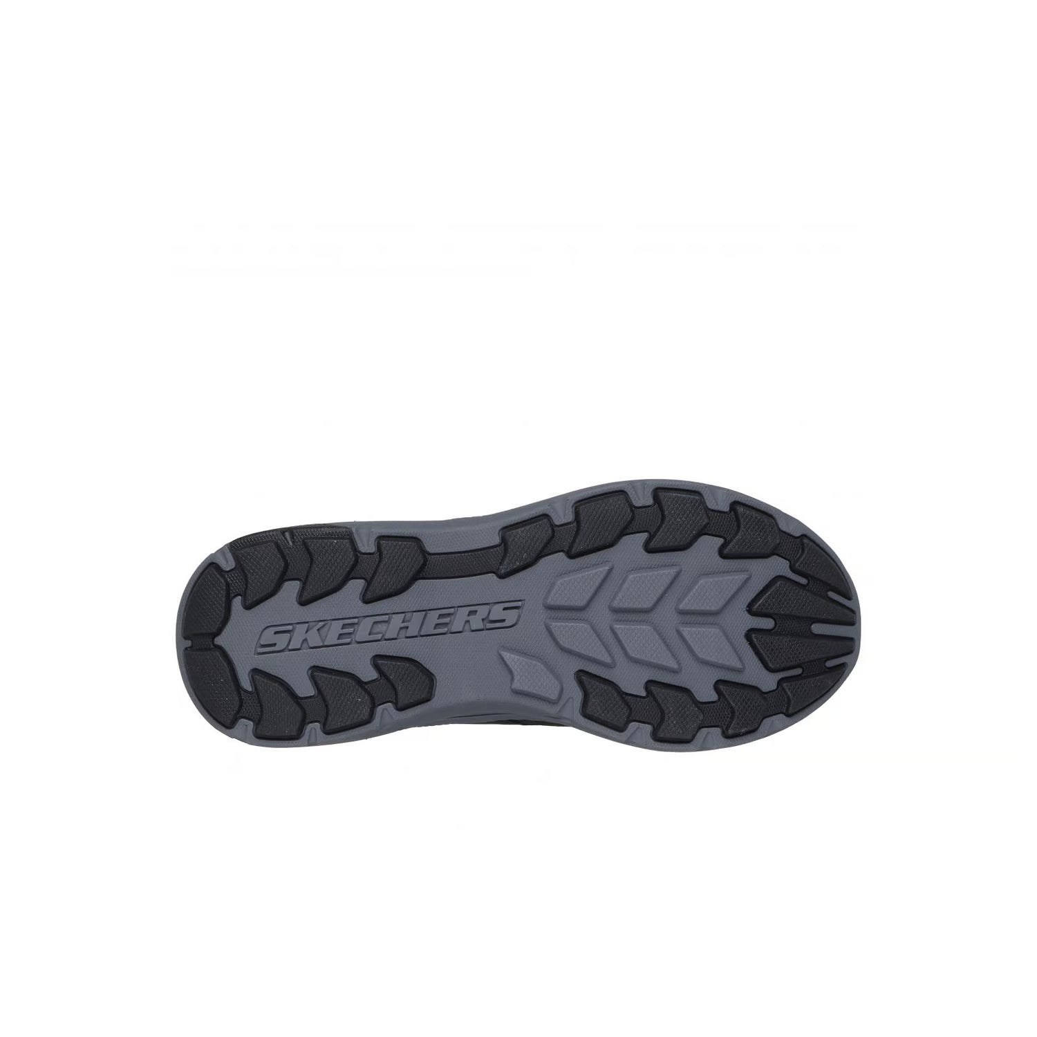 Zapatos SKECHERS Hombre Pollard Brax Negro Gris Cuero - 205338-BLK