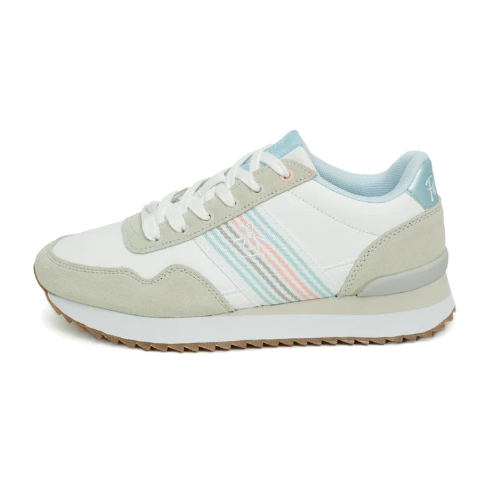 Tenis PENGUIN Dama Margot Blanco Azul Lila - 06-160278-3