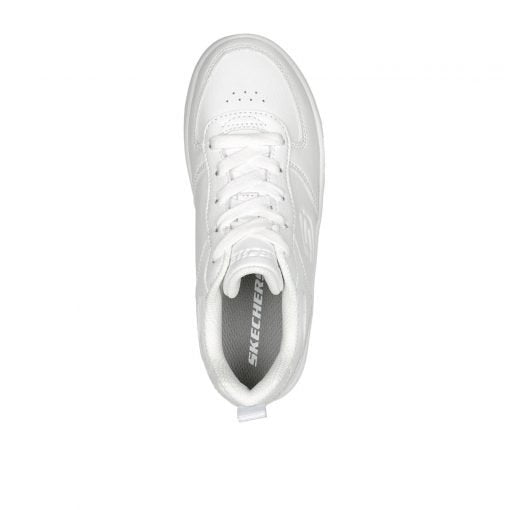 Tenis Junior Skechers Sport Court 92 Chill Street Blanco - 405705L-WHT