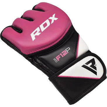 Guantes MMA RDX Negro Rosado - GGR-F12P