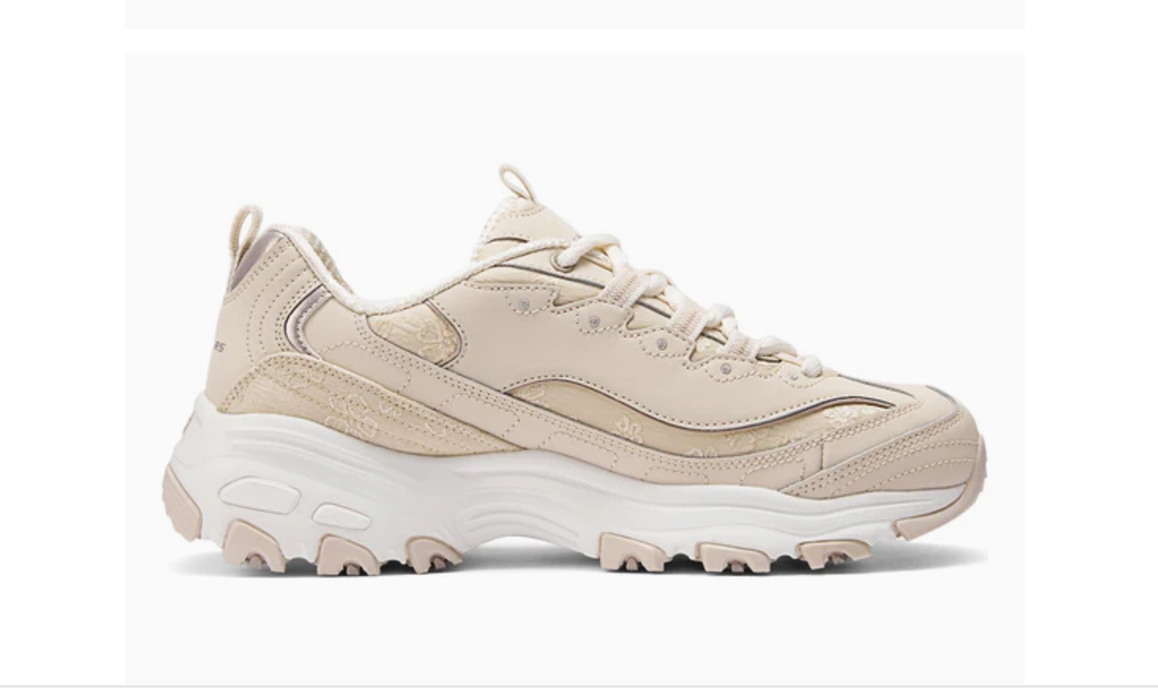 Tenis SKECHERS Dama Dlite Finest Pick Natural - 150038-NAT