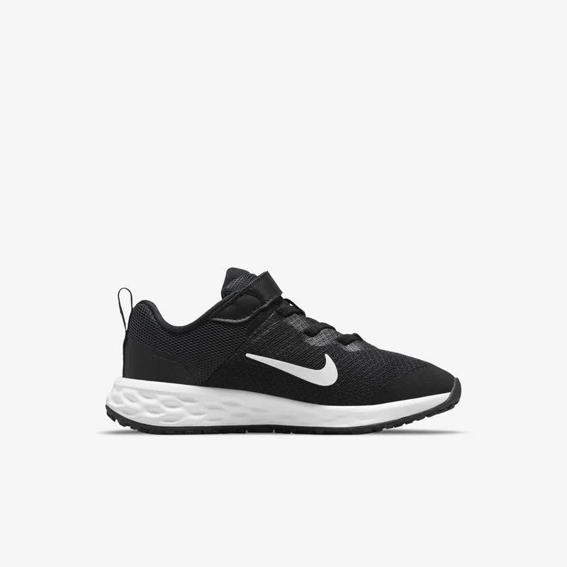 Tenis Nike Junior Revolution 6 NN Negro Blanco - DD1095-003