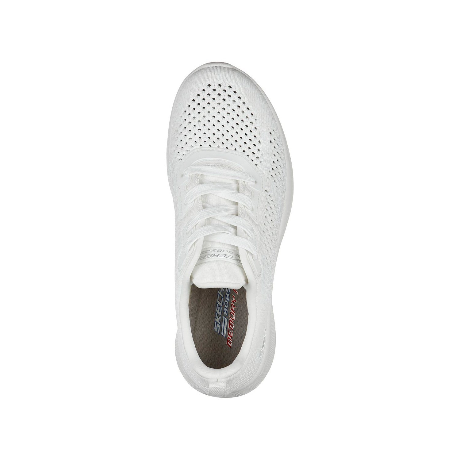 Tenis Skechers Dama Bobs Squad Todo Blanco - 117018-WHT
