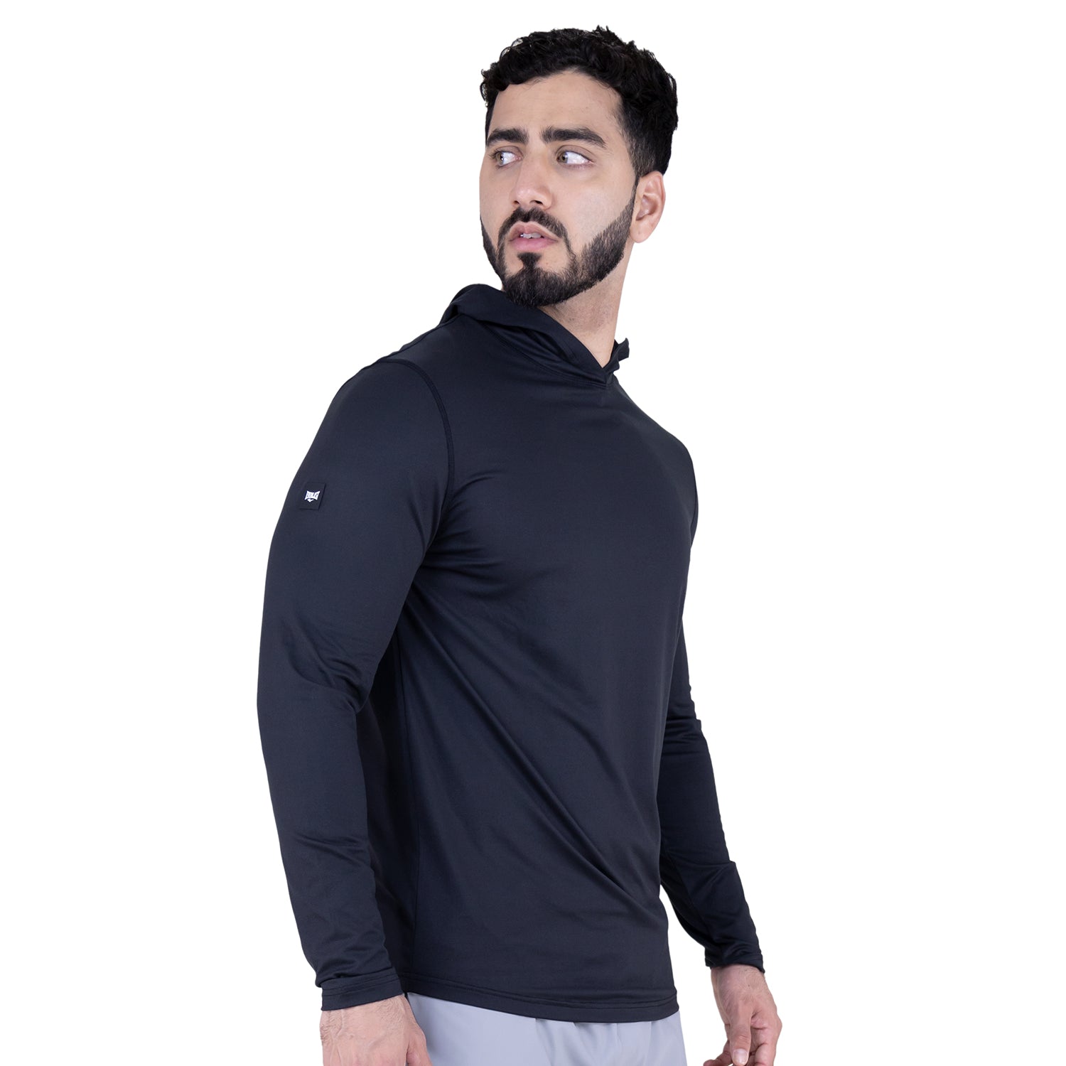Hoodye EVERLAST Hombre Negro Algodón Training - EV94HEM551