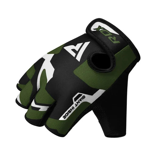 Guantes  RDX Negro Blanco - WGS-F6GN
