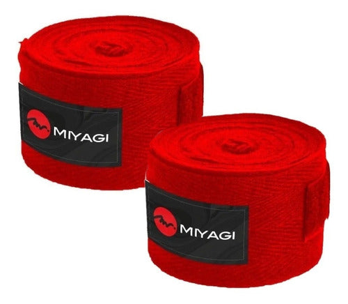 Venda MIYAGI Para Boxeo 4 Metros Roja - MB3201-ROJA