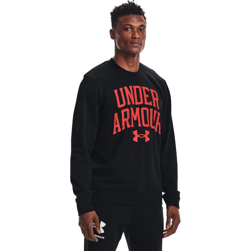 Saco Under Armour cuello redondo negro- naranja 1361561-002