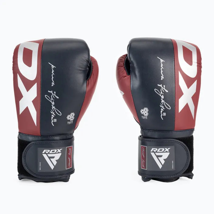 Guantes Boxeo RDX Negro Vinotinto - BGR-F4MU