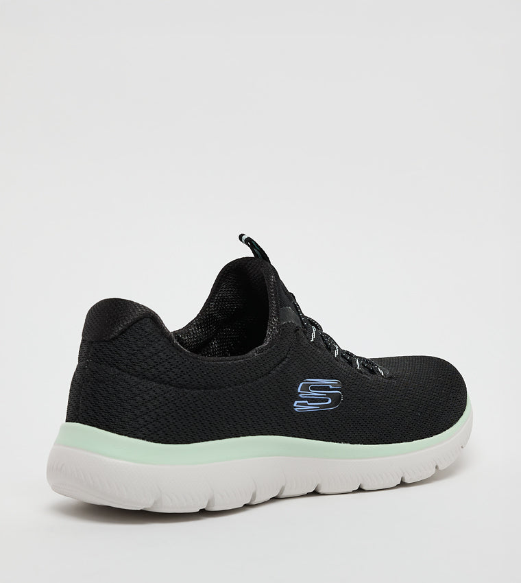 Tenis SKECHERS Dama  Summits Summer Blush Negro Blanco - 150268-BKMT