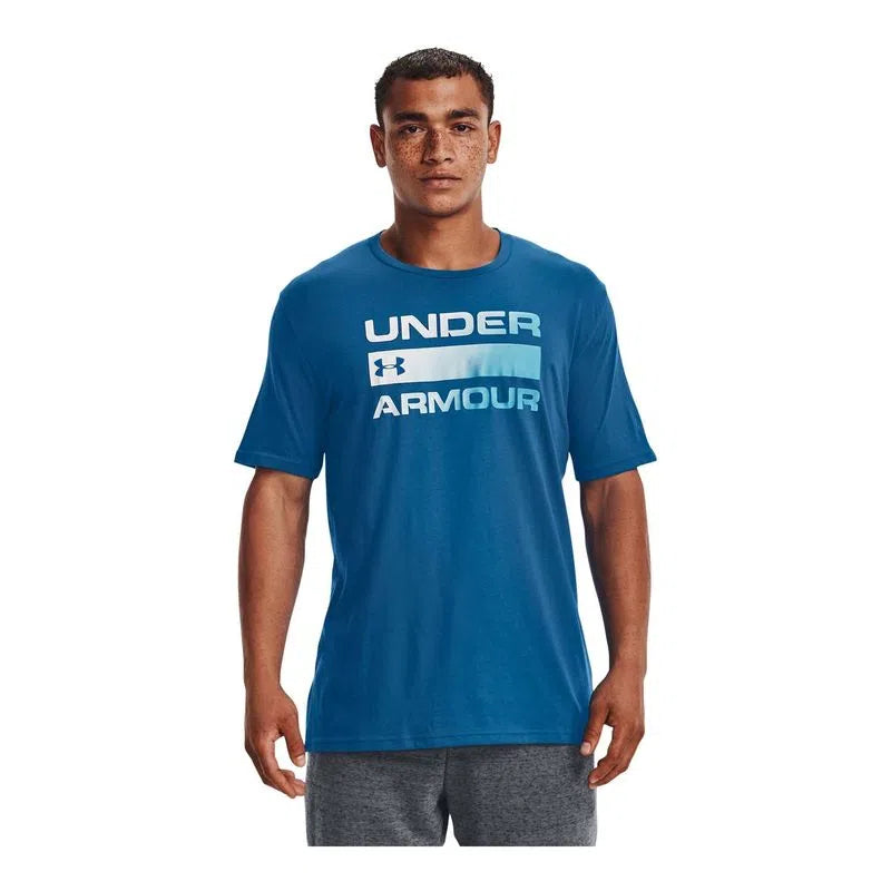 Camiseta UNDER ARMOUR Hombre Azul Rey Algodón - 1329582-899