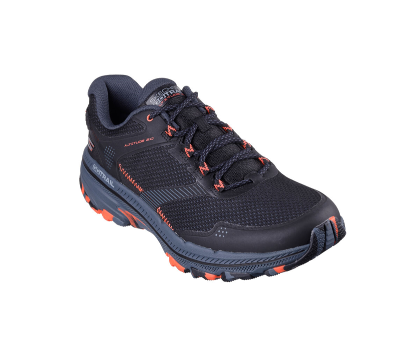 Tenis SKECHERS Hombre Go Run Trail Altitud 2.0 Cascade Negro Roja - 220760-BKCL