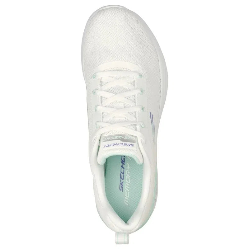 Tenis Dama SKECHERS Dynamight Blanco Verde Menta - 149669-WMNT
