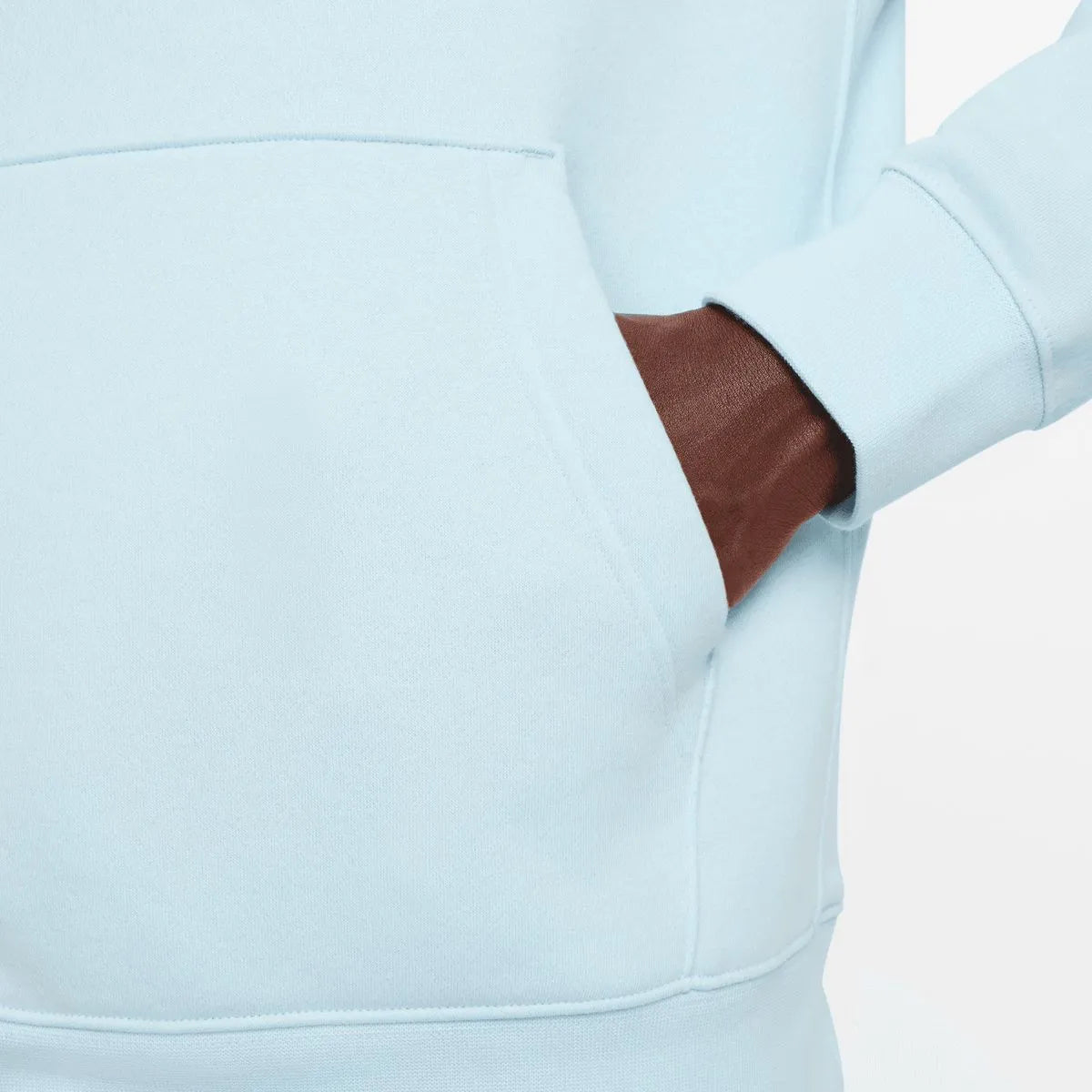 Hoddie Nike Hombre  Cerrado Algodon Azul Claro - BV2654-474