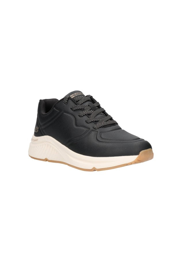 Tenis SKECHERS Dama Bobs Arch Comfort B Swee Negro Blanco Dise - 117560-BLK