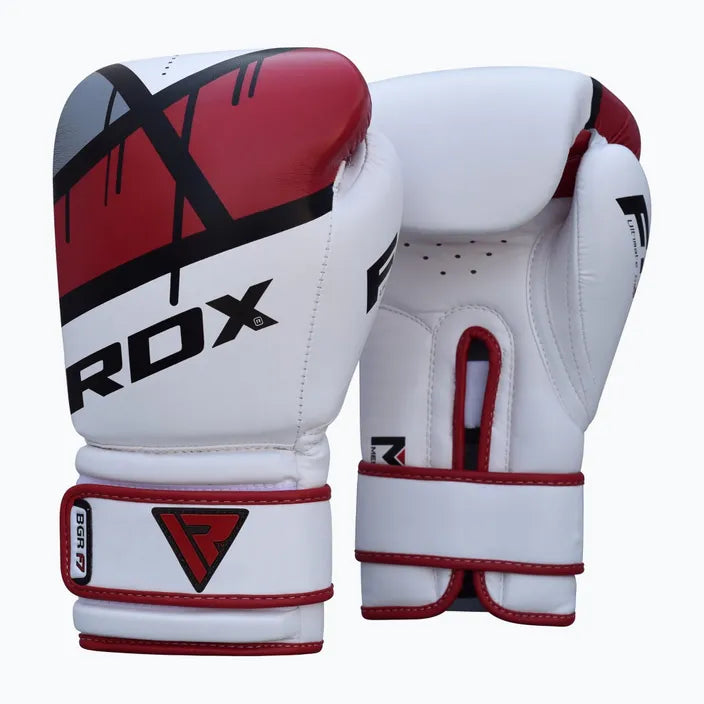Guantes Boxeo RDX Rojo Blanco - BGR-F7R