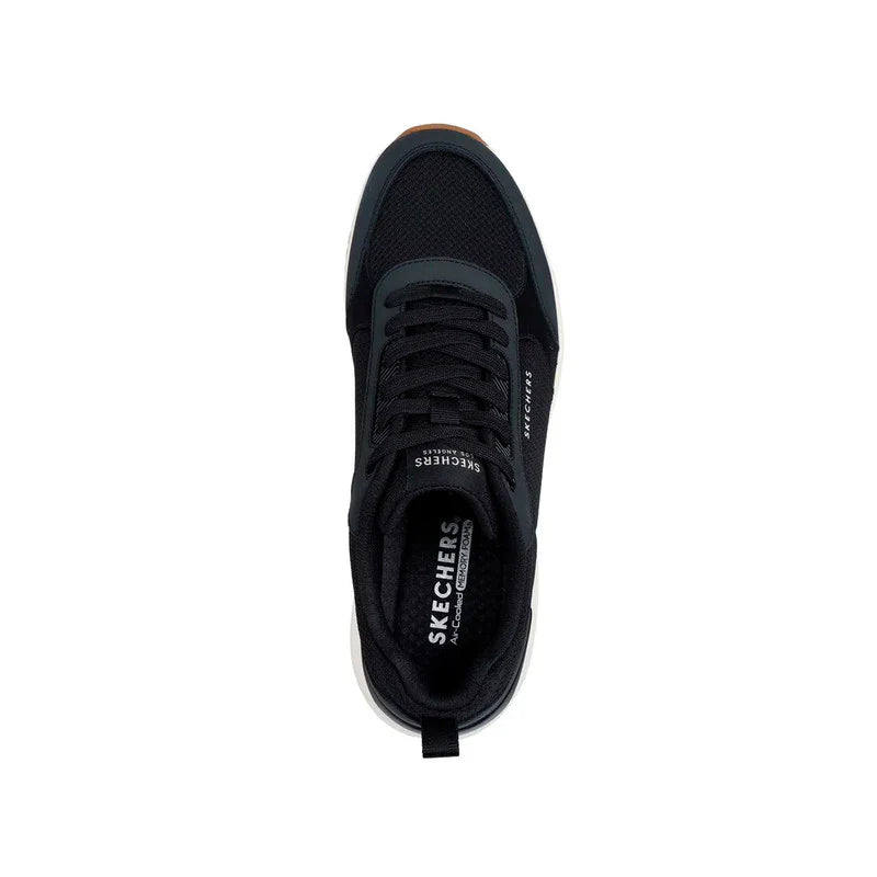 Tenis SKECHERS Hombre Uno Ego Currant Air Negro Blanco - 183300-BLK