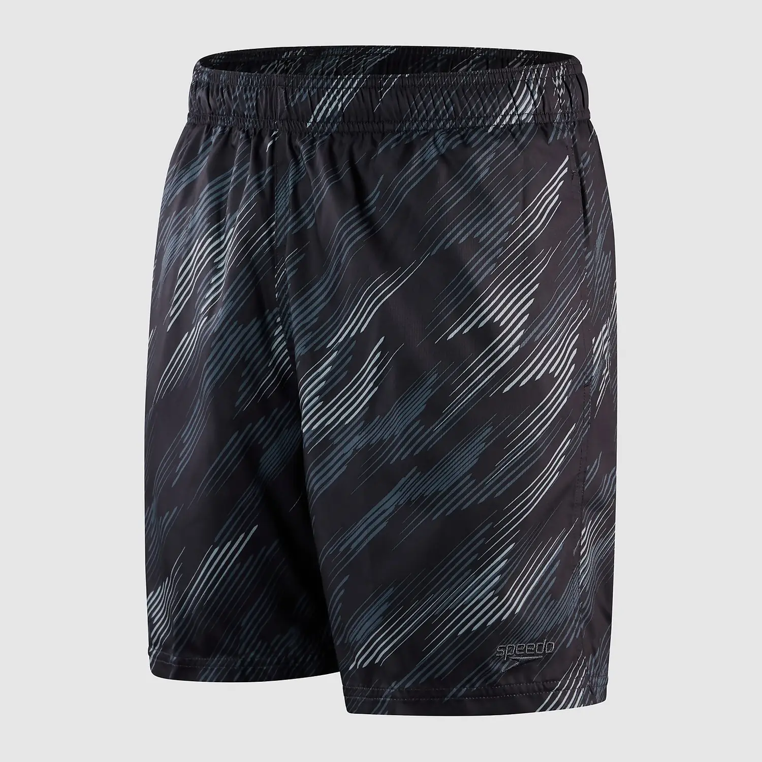 Short Speedo Alov Prt 18 Negro Gris Estampado Hombre - 8-13536F903