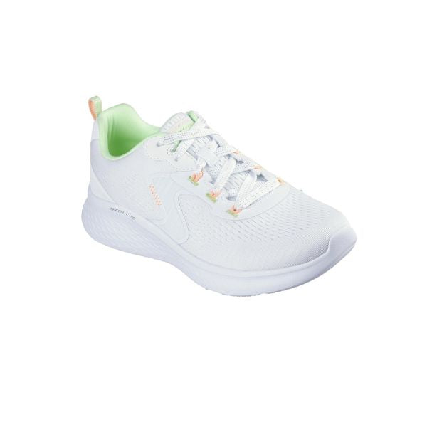 Tenis SKECHERS Dama  Lite Pro Brigh Skies Blanco Beige - 150432-WMLT