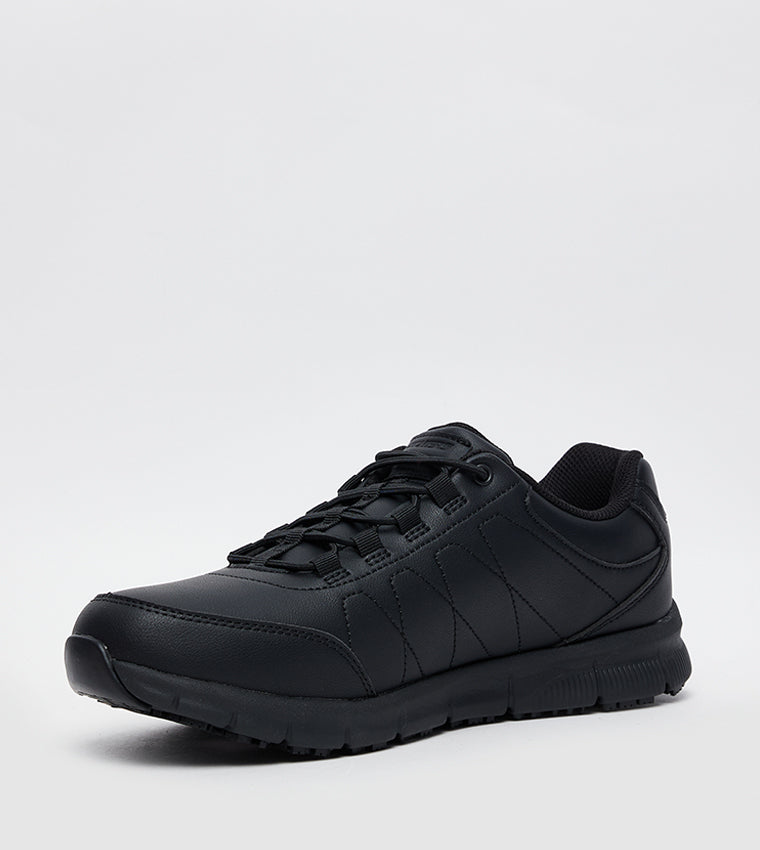 Zapatos  SKECHERS Hombre De Cuero Todo Negro Nampa Osil - 200272-BLK