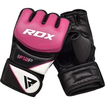 Guantes MMA RDX Negro Rosado - GGR-F12P