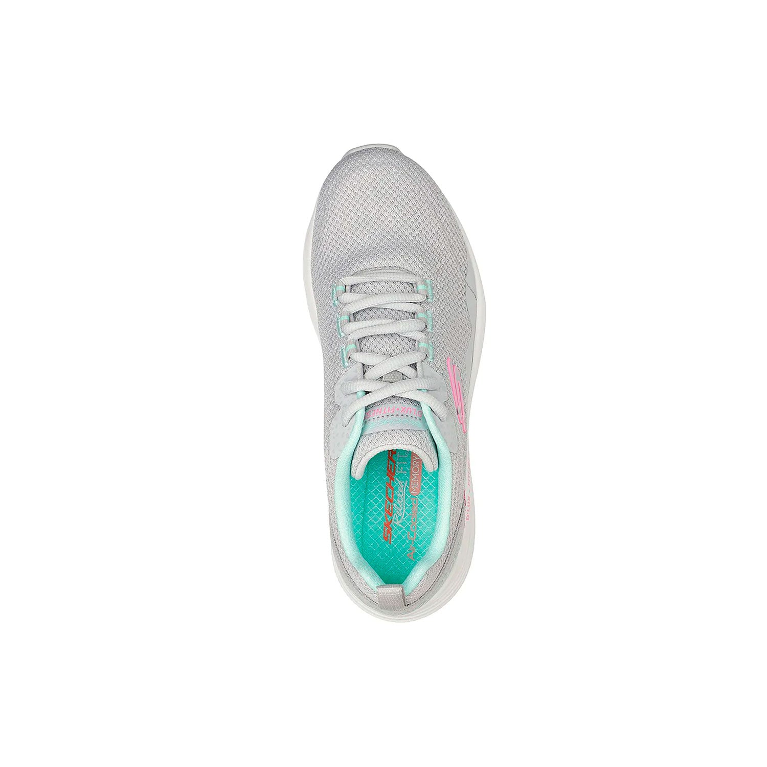 Tenis Dama SKECHERS Dlux Fitness Roam Free Gris Rosa - 149835-LGMT