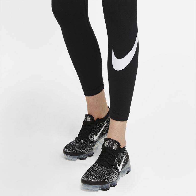 Licra NIKE Dama Larga Negra Logo Blanco - CZ8530-010
