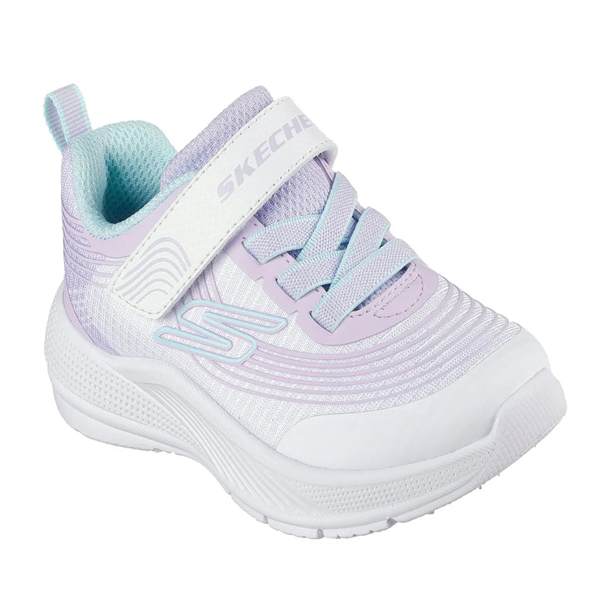 Tenis SKECHERS Junior Microspec Advance Lila Blanco - 303575N-WLVM