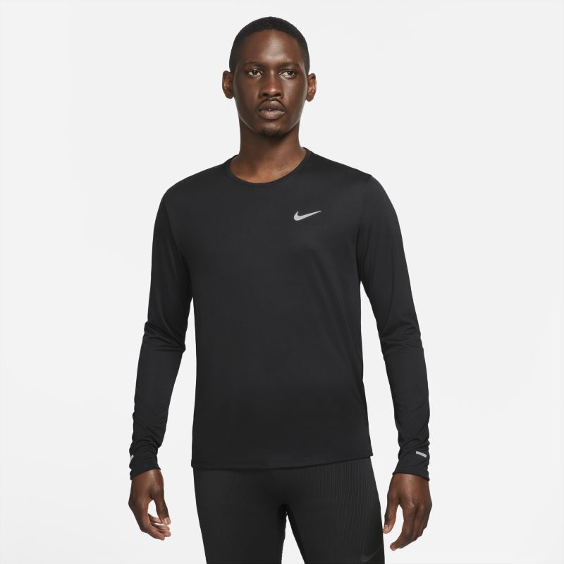 Camiseta Nike Hombre Ml Running Negra - DD4576-010