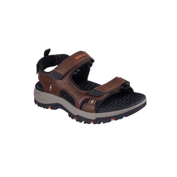 Sandalia SKECHERS Hombre Prewtt Rigdon Cafe Cuero - 205139-BRBK