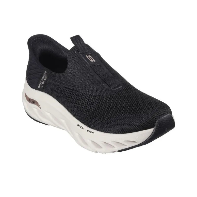 Tenis SKECHERS Dama Arch Fit Glide Step Negro Blanco - 150190-BLK