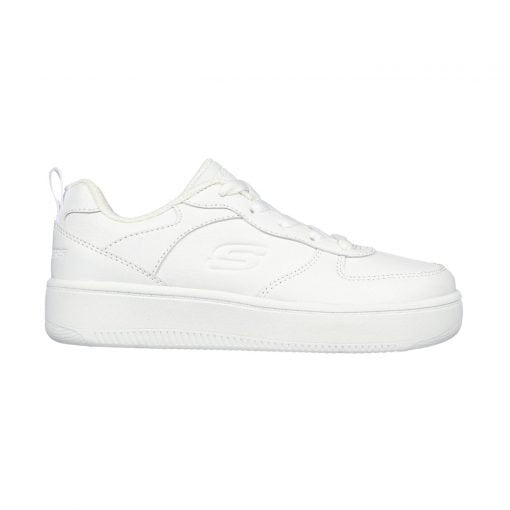 Tenis Junior Skechers Sport Court 92 Chill Street Blanco - 405705L-WHT