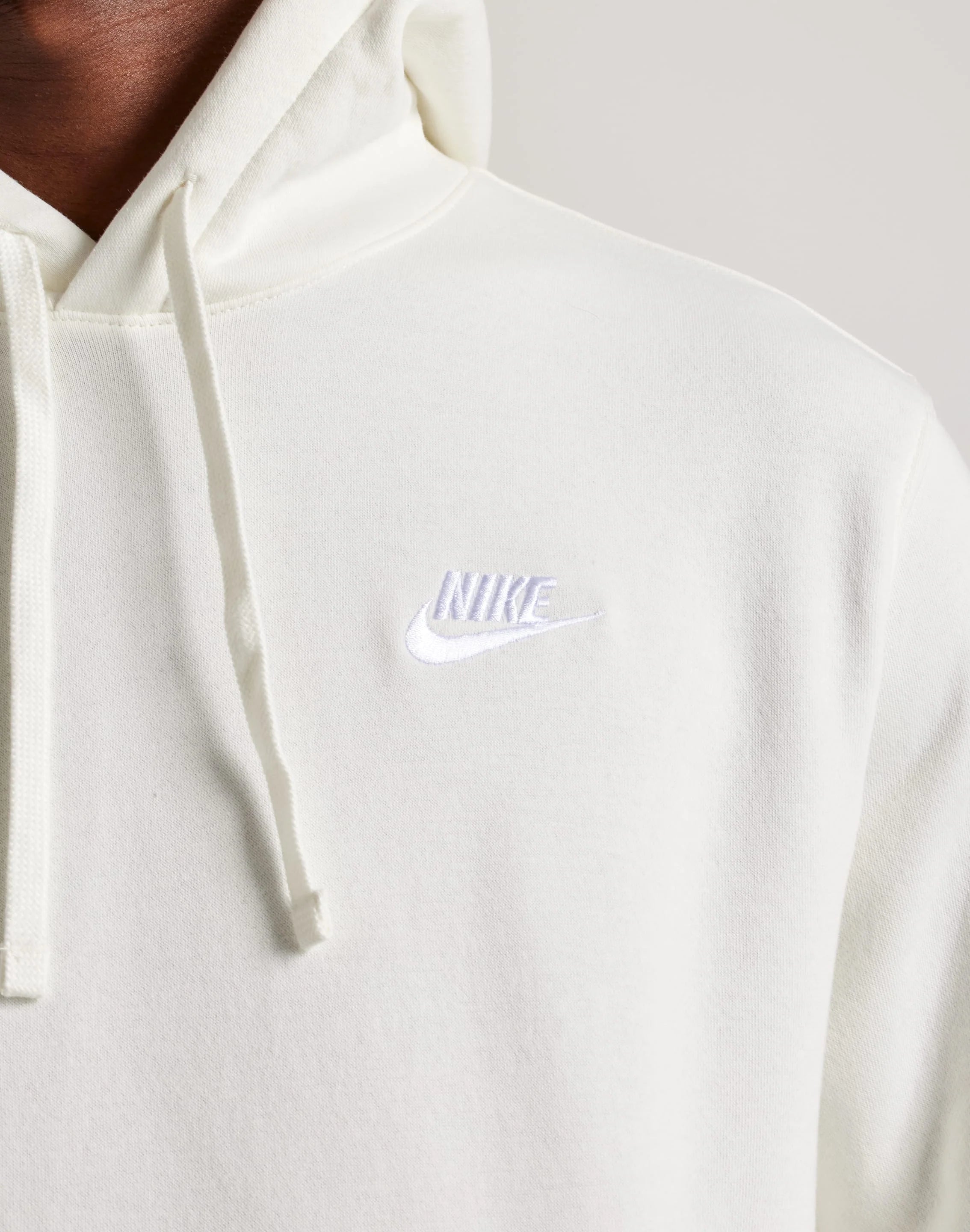 Hoddie Nike Hombre Blanco Cerrado Algodon - BV2654-134