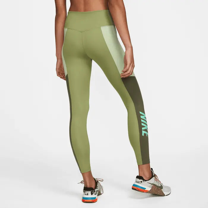 Licra NIKE Dama Training Larga Verde - DQ5550-335