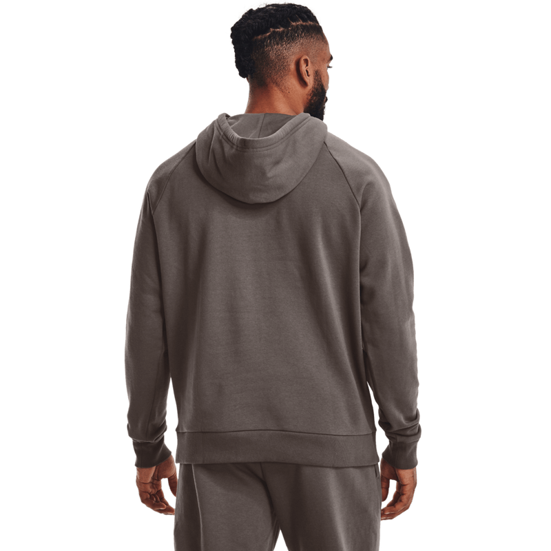 Hoodye UNDER ARMOUR Hombre Café Logo Blanco Algodón Cerrado - 1357093-176