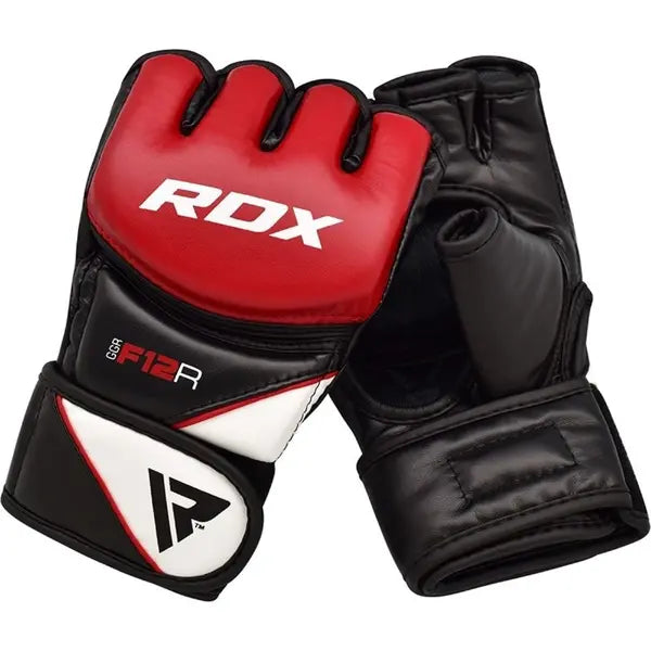 Guantes MMA RDX Rojo Negro Blanco - GGR-F12R