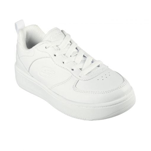 Tenis Junior Skechers Sport Court 92 Chill Street Blanco - 405705L-WHT