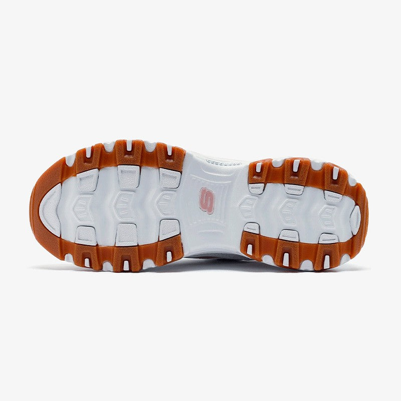 Tenis SKECHERS Dama Dlite Popular Vote Negro Blanco Rosa - 150241-WLPK