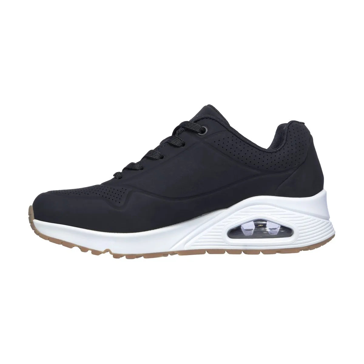 Tenis SKECHERS Dama  Uno Stand On Air Negro Blanco - 73690-BLK