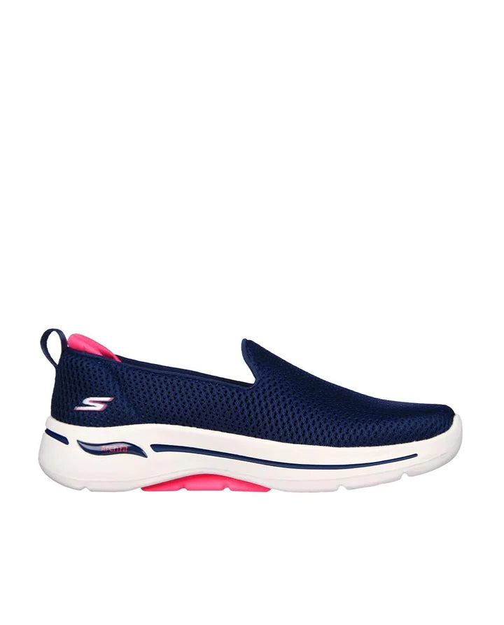 Tenis Dama SKECHERS Go Walk Arch Fit Azul Rosa - 124880-NVHP